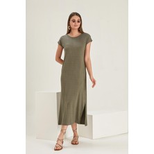 Alexander Gardi Yırtmaçlı Uzun Elbise (B23-0075)