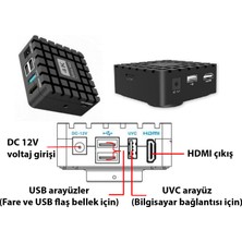 ECE Opto-Edu HDMI Ve USB Mikroskop Kamerası Sony IMX226 12MP 4K Ultra HD