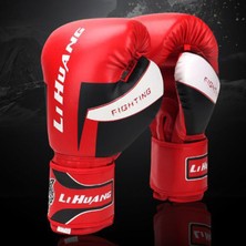 Strade Store Profesyonel Erkek Kadın Boks Eğitim Eldivenleri Muay Thai Egzersiz 8oz Kırmızı (Yurt Dışından)