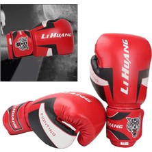 Strade Store Profesyonel Erkek Kadın Boks Eğitim Eldivenleri Muay Thai Egzersiz 8oz Kırmızı (Yurt Dışından)