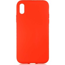 Voyo Apple iPhone x Lansman Içi Kadife Silikon Kapak Pastel Renkler
