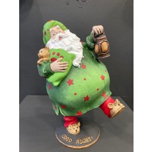 Lizzart Workshop Lizzart Neşeli NOELBABA26*15  (LIZZART1107 1. Sınıf Polyester El Boyama