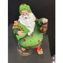 Lizzart Workshop Lizzart Neşeli NOELBABA26*15  (LIZZART1107 1. Sınıf Polyester El Boyama