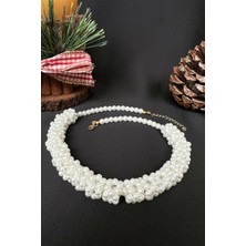 Sose Moda Inci Topları Detaylı Kolye