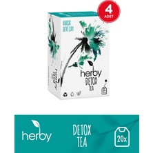 Herby Detox Tea Diyete Destek Detoks Bitki Çayı 4'lü Paket
