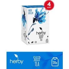 Herby Sleep Tea Uyku Öncesi Rahatlatıcı Pasifloralı Bitki Çayı 4'lü Paket