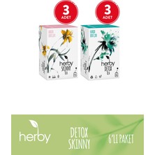 Herby Bitki Çayı 6'lı Detoks Paketi (Detox Tea, Skinny Tea)