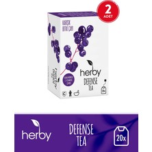 Herby Defense Tea Kara Mürver Bağışıklığa Destek Bitki Çayı 2'li Paket