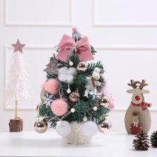 Bawei Mini Küçük 13.8 "noel Ağacı Ofis Masa Masası Noel Ağacı Figürinler Decors Pink (Yurt Dışından)