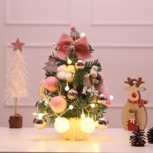 Bawei Mini Küçük 13.8 "noel Ağacı Ofis Masa Masası Noel Ağacı Figürinler Decors Pink (Yurt Dışından)