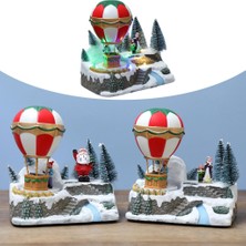 Bawei Işıklı Noel Süsleri Hediyeler LED Işıklar Rüya Hayalli Sıcak Hava Balonu Çocuklar Için Anne ve Kızı (Yurt Dışından)