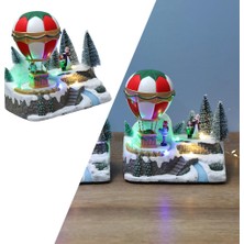 Bawei Işıklı Noel Süsleri Hediyeler LED Işıklar Rüya Hayalli Sıcak Hava Balonu Çocuklar Için Anne ve Kızı (Yurt Dışından)