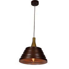 Rsylight Retro Metal Dekoratif Kahve Rustik Tekli Sarkıt Avize Çap 27 cm