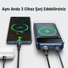 Baseus 20W 10000MAH Magsafe Manyetik Kablosuz Taşınabilir Powerbank, Iphone 12,13,14 Serisi Uyumlu