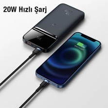 Baseus 20W 10000MAH Magsafe Manyetik Kablosuz Taşınabilir Powerbank, Iphone 12,13,14 Serisi Uyumlu