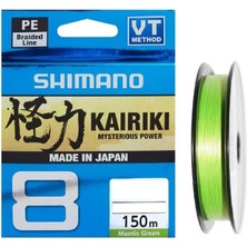 SHIMANO Kairiki 8x 150 M Mantis Green Örgü Ip Misina