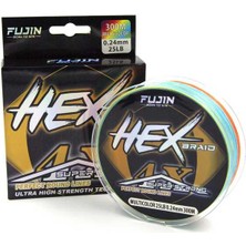 Fujin Hex Braid 4x 300 M Multicolor Pe Ip Misina