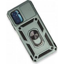 Asil Bilişim Xiaomi Poco M5S Kılıf Military Ring Armor Slide Case Pars Model