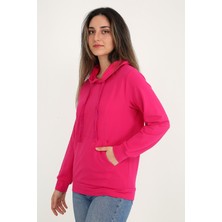 Rubadi Kapüşonlu Fuşya Sweatshirt