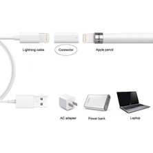 Coofbe Apple Pen Pencil Kalem Için Lightning Şarj Dönüştürücü Adaptörü, Apple Kalem Şarj Dönüştürücü