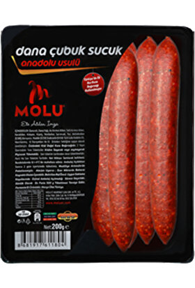 Molu Et Molu Dana Cubuk Sucuk Türkiye De Ilk 200 gr