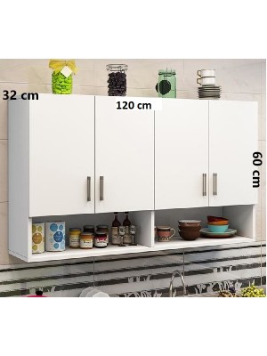 Decobay Mdf 4 Kapaklı Mutfak Dolabı