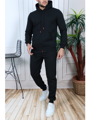 Fradotex Golden Toptan Kışlık Kapşonlu Eşofman Takımı Golden Toptan