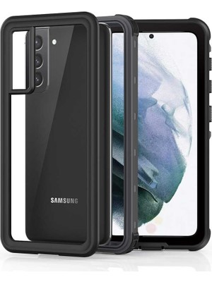 Nevarium Samsung Galaxy S21 Plus Kılıf Su Geçirmez Tam Koruma 1-1 Silikon