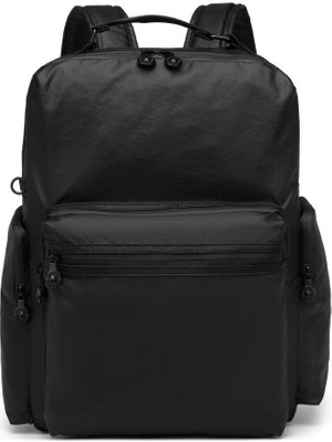 Smart Bags Büyük Boy Metalik Siyah Kumaş Sırt Çantası Smart Bags 3124