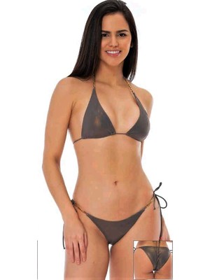 SUNSURF Ipli Üçgen Bikini Takımı Zincirli