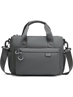 Smart Bags Extra Hafif Kumaş Kadın Postacı Çantası BC 3141 - Koyu Gri
