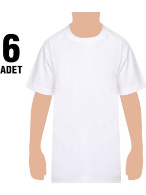 Tutku Erkek Çocuk Penye Sıfır Yaka Atlet 6'lı