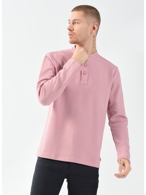 U.S. Polo Assn.  Hakim Yaka Pembe Erkek Sweatshirt Mau