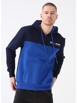 Lee Cooper Kapüşon Yaka Lacivert Erkek Sweatshirt 231 Lcm 241017 Juno Lacä°vert-Ä°ndä