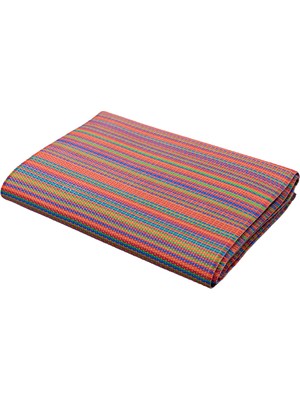 Craft Home Katlanabilir Plastik Hasır Halı Kilim Park Plaj Bahçe Balkon Teras Veranda Kırmızı 240X310