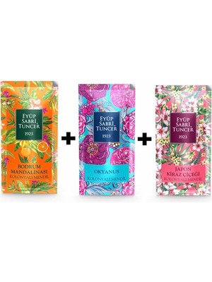 Eyüp Sabri Tuncer Japon Kiraz Bodrum Okyanus Kolonyalı Mendil 75'li (25 Jk 25 Bm 25 Ok)