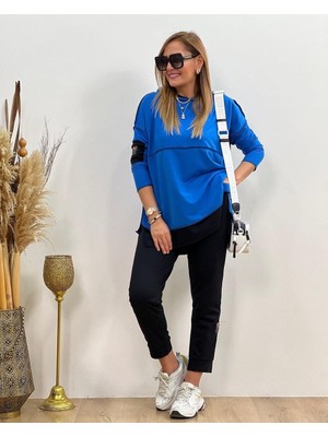 Rengamoda Kadın Kapüşonlu Etek Ucu Detay Iki Iplik Kumaş Ikili Takım (Renk Seçenekli)