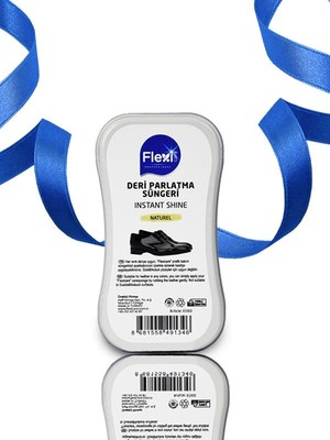 Flexi Care 2 x Beyaz Bez Deri Likit Ayakkabı Boyası 75 ml + Naturel Deri Ayakkabı Bakım, Temizleme ve Parlatma Süngeri