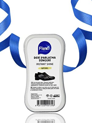 Flexi Care 2 x Lacivert Bez Deri Likit Ayakkabı Boyası 75 ml + Naturel Deri Ayakkabı Bakım, Temizleme ve Parlatma Süngeri