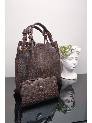 Just Polo Kadın Örgülü 4 Bölmeli Omuz Çantası ve El Çantası GD92180