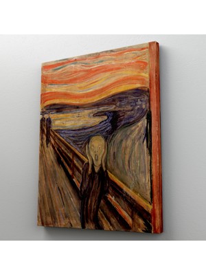 Lila Fil Lilafil Edvard Munch'un Çığlık Isimli Eseri Kanvas Tablo