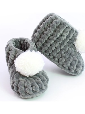 Modacity Pon Ponlu El Örgüsü Bebek Panduf