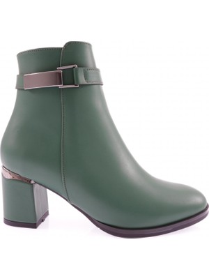 DGN 408 Kadin Tokali Yandan Fermuarli Topuklu Bot