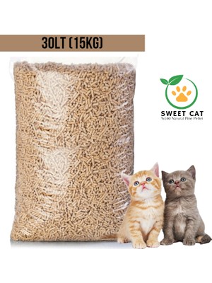 Sweet Cat Kedi Kumu Doğal Çam Pelet 30 lt 15 kg