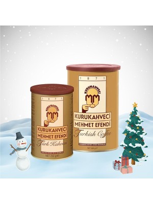 Kurukahveci Mehmet Efendi Yılbaşı Paketi Türk Kahvesi 250 gr ve 500 gr