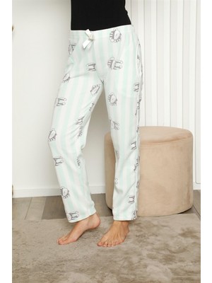 Hzr Bayan Welsoft Polar Tek Alt Pijama 27343