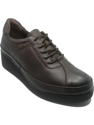 Janestt Kadın Deri Casual Ortapedik Taban Ayakkabı 145-3537