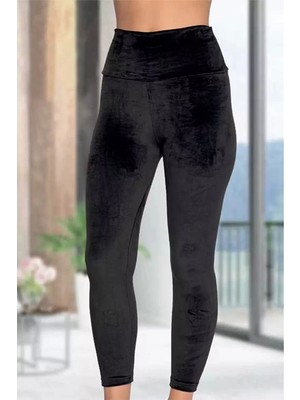 Vogsign Kadife Tayt-Siyah