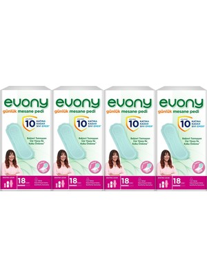 EVONY Günlük Mesane Pedi Ekstra Uzun 72 Adet