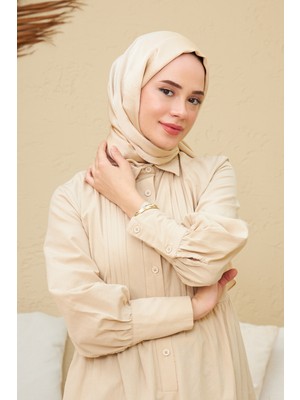 İpekhan Janjan Çift Taraflı Şal  Krem